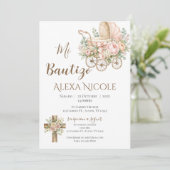 Baptism Invitation in Spanish Boho (Debout devant)
