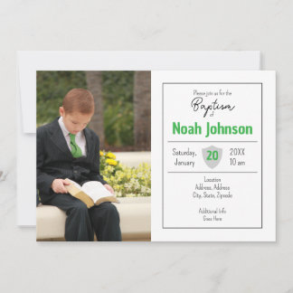 Baptism Invitation Kaart