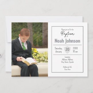 Baptism Invitation Kaart