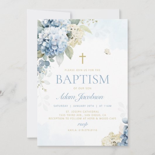 BAPTISM Invitation, première communion Invitation (Devant)