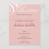 BAPTISM INVITATION :: vogue design 1 (Devant)