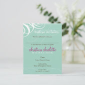 BAPTISM INVITATION :: vogue design 2 (Debout devant)