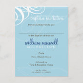 BAPTISM INVITATION :: vogue design 6 (Devant)