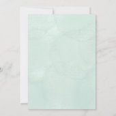 baptism invitation with elegant floral  (Dos)