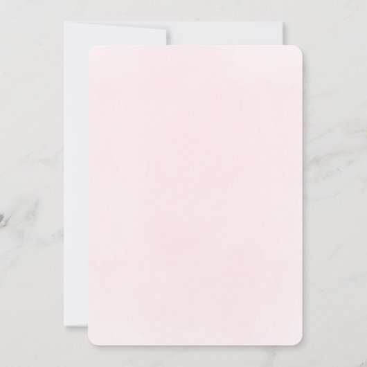 Baptism little pink bow thank you card kaart (Achterkant)