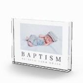 Baptism Modern minimalistische aangepaste foto (Rechts)