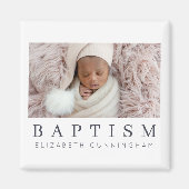Baptism Modern minimalistische aangepaste foto Magneet (Voorkant)