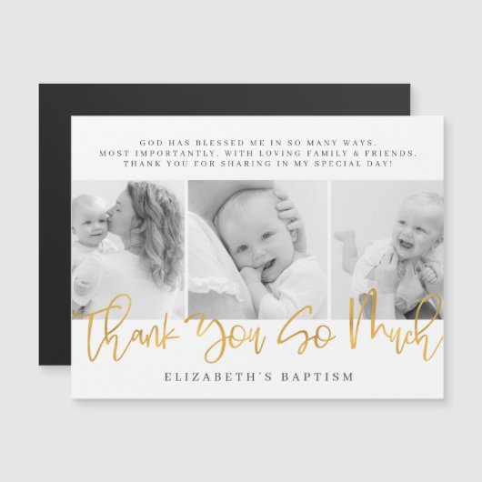 Baptism Moderne Eenvoudige grafische foto Hartelij (Voorkant / Achterkant)