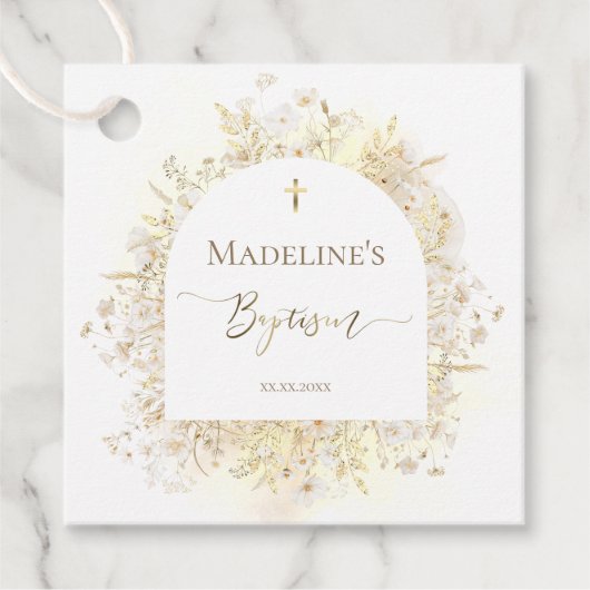 Baptism thank you bedankjes labels (Voorkant)