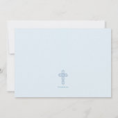 Baptism Word Blue foto Hartelijk dank Notitiekaartje (Achterkant)