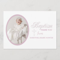 Baptism Word Roze foto Hartelijk dank