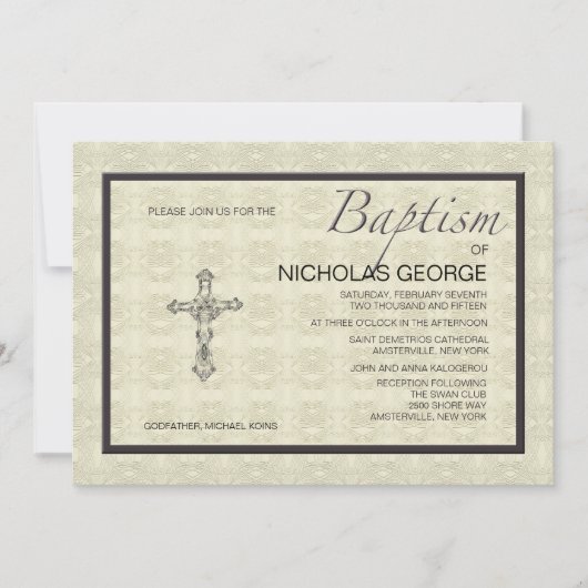 Baptismal formele uitnodiging (Voorkant)