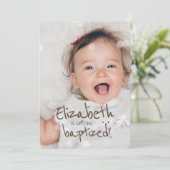 Baptisme | Aangepaste foto met milde lichten Kaart (Staand voorkant)