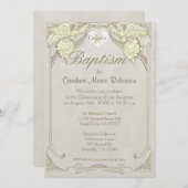 Baptisme | Angel Monogram Kaart (Voorkant / Achterkant)