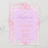 Baptisme | Angel Monogram Kaart (Voorkant / Achterkant)