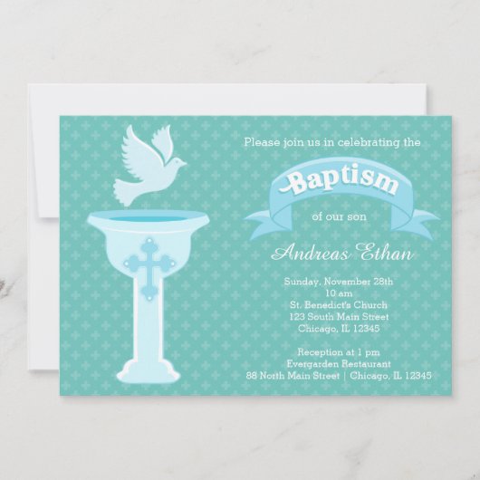 Baptisme baby * achtergrondkleur kiezen kaart (Voorkant)