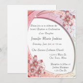 Baptisme, Bevestigingsceremonie Uitnodiging (Voorkant / Achterkant)