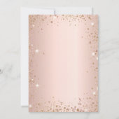 Baptisme blush eucalyptus gold glitter kaart (Achterkant)