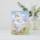 Baptisme christening baby briefkaart (Staand voorkant)