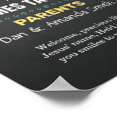 Baptisme Christening Chalkboard Poster (Hoek)