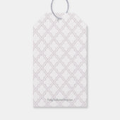 Baptisme, Christening Pink Cross Favor Gift Label Cadeaulabel (Achterkant)