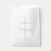 Baptisme Cross White Favor Bags Bedankzakje (Voorkant)