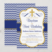 Baptisme en eerste uitnodiging ter gelegenheid van (Voorkant / Achterkant)