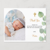 Baptisme eucalyptus boogfoto bedankt (Voorkant)