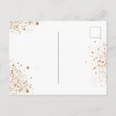 Baptisme eucalyptus greenery Gold-uitnodiging Briefkaart (Achterkant)