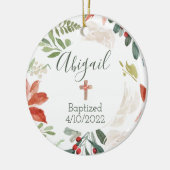 Baptisme Faith Date Kerstmis Ornament (Links)