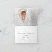 baptisme foto bedankt je kaart (Binnen)