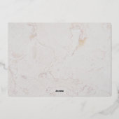 Baptisme Foto Greenery Gold Arch Green Leaves Folie Uitnodiging (Achterkant)