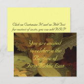 BAPTISME-INVITATIE KAART (Voorkant / Achterkant)