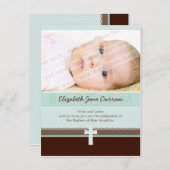 BAPTISME INVITATION :: pure 3 (Devant / Derrière)