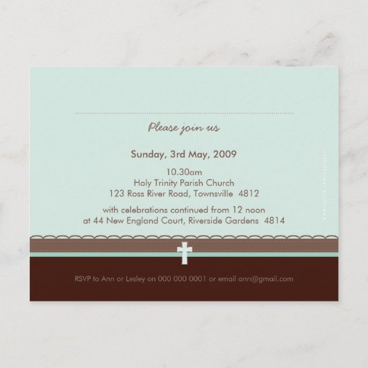 BAPTISME INVITATION :: pure 3 (Dos)