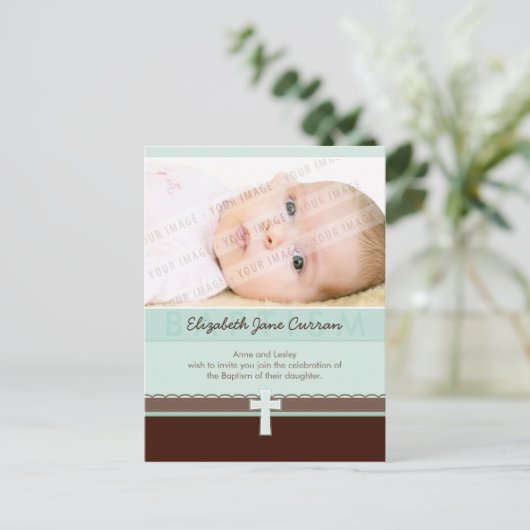 BAPTISME INVITATION :: pure 3 (Debout devant)