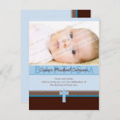 BAPTISME INVITATION :: pure 5 (Devant / Derrière)