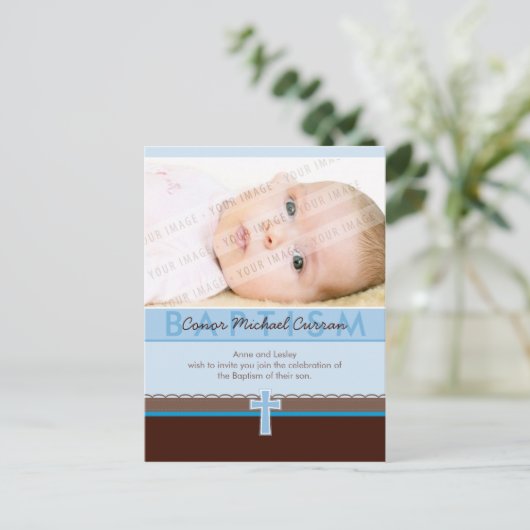 BAPTISME INVITATION :: pure 5 (Debout devant)