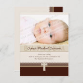 BAPTISME INVITATION :: pure 7 (Devant / Derrière)