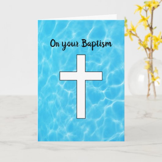 Baptisme Kaart (Gele Bloem)