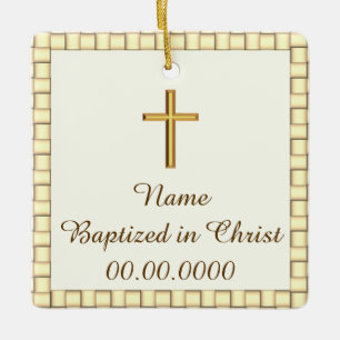 Baptisme Keramisch Ornament