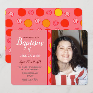 Baptisme LDS Girl geometrische vun cirkels Kaart