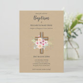 BAPTISME moderne Christening Bautizo INVITATION FL (Debout devant)