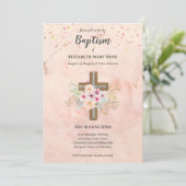 BAPTISME moderne Christening Bautizo INVITATION FL (Debout devant)