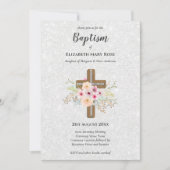 BAPTISME moderne Christening Bautizo INVITATION FL (Devant)