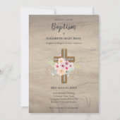 BAPTISME moderne Christening Bautizo INVITATION FL (Devant)