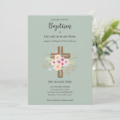 BAPTISME moderne Christening Bautizo INVITATION FL (Debout devant)