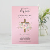 BAPTISME moderne Christening Bautizo INVITATION FL (Debout devant)