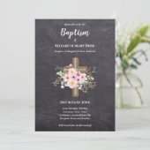 BAPTISME moderne Christening Bautizo INVITATION FL (Debout devant)