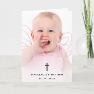 Baptisme Religieuze Christening Commune Christelij Bedankkaart